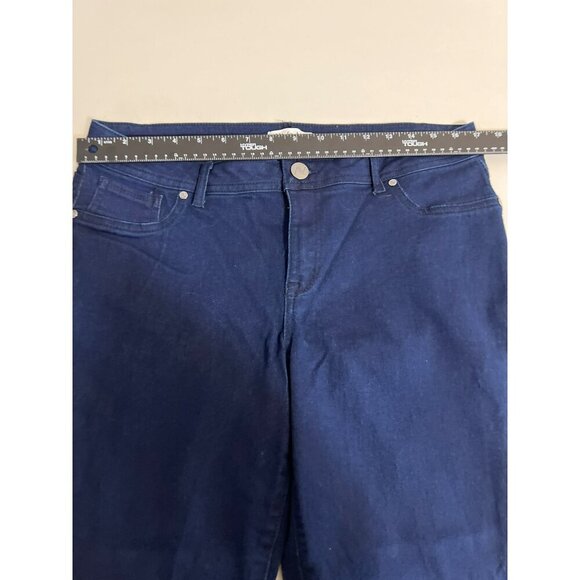 Ava & Alex Sz 14P Cropped Capri Jeans Dark Wash - Picture 7 of 8